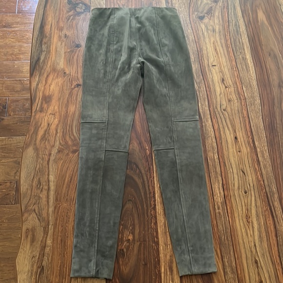 Ralph Lauren 100% Lamb Suede Skinny Pants Size Small - Picture 5 of 9